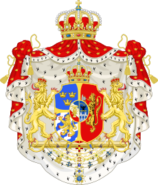 Armoiries des rois Oscar Ier et Charles XV de Suede.svg