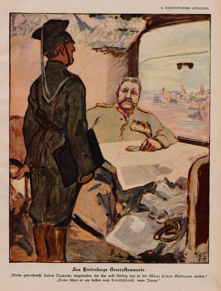 File:Arpad Schmidhammer - Aus Hindenburgs Generalkommando, 1914.png
