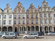 Typical facade in Arras, northern France Arras GdPlace27 JPM.jpg