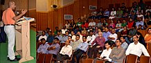 Atul Singh addressing a gathering at ICFAI Atul Singh addressing the gathering at ICFAI University1.jpg