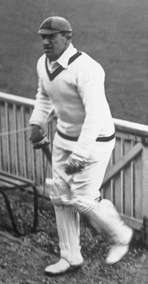 Aubrey Faulkner, regarded as the first great South African all-rounder in international cricket. In a legendary 25-match Test career spanning from 190