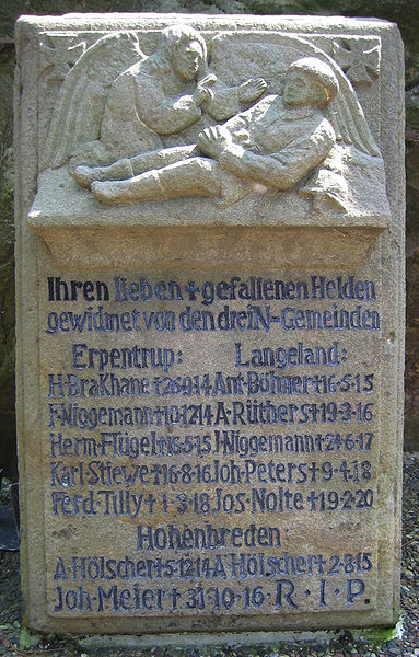 File:Bad Driburg Ehrenmal Erpentrup Langeland Hohenbreden.jpg