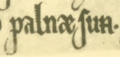 N barré dans palnæ sun dans le manuscrit K 1241 Corpus diplomatum regni Danici no 27.