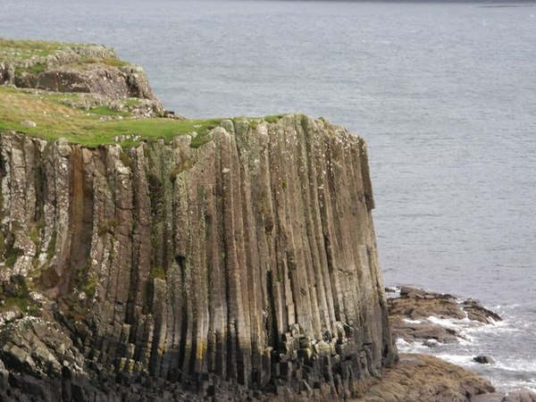 Basalt cliffs, near Dùn Bhioramuill on south coast