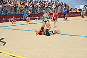 Deutsch: Deutsche Beachhandball-Meisterschaften 2022; Tag 3: 7. August 2022 – Frauen,Finale, Beach Bazis Schleissheim – Minga Turtles Ismaning 2:1 (20:26, 24:20, 8:6) English: German Beach handball Championships; Day 3: 7 August 2022 – Women Final – Beach Bazis Schleissheim Vs Minga Turtles Ismaning 2:1 (20:26, 24:20, 8:6)