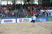 Deutsch: Beachhandball Europameisterschaften 2019 (Beach handball Euro); Tag 6: 7. Juli 2019 – Männerfinale, Dänemark-Norwegen 2:0 (25:18, 19:16) English: Beach handball Euro; Day 6: 7 July 2019 – Men's Final – Denmark-Norway 2:0 (25:18, 19:16)