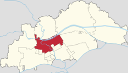 Location inside of Beichen District