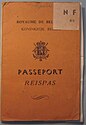Belgian passport, circa 1940