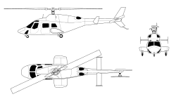 Bell 222 orthographique image.svg