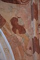 English: Fresco in Bellinge church, Fyn, Denmark. The frescos are signed by Ebbe Olsen and Simon Petersen and are dated 1496. They were covered in white in 1536 and uncovered in 1886. The motives are based on biblia pauperum