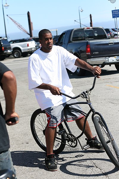 File:Biking on the Santa Cruz Wharf.jpg