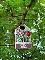 Bird house affixed to the fairy tree in Bexley Woods, Bexley.