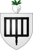 Byvåpen være Lokeren (med ornamenter) .svg