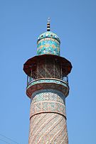 Closer view of the minaret