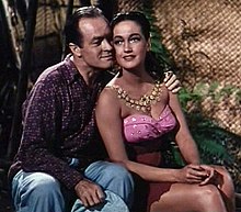 Hope with Dorothy Lamour in Road to Bali (1952) Bob Hope and Dorothy Lamour in Road to Bali.jpg