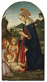 Botticini Francesco Adoration of christ with two angels.jpg