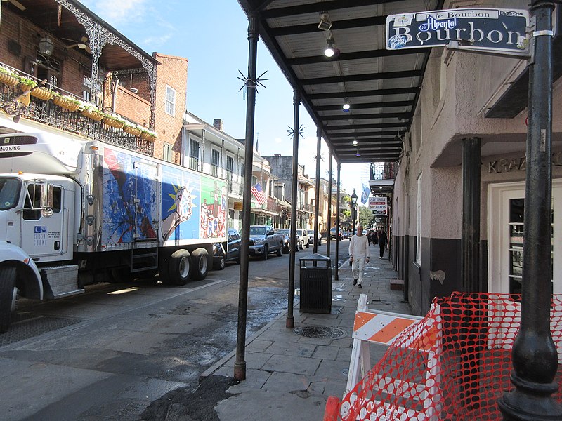 File:Bourbon Street under reconstruction New Orleans 28th Jan 2019 31.jpg