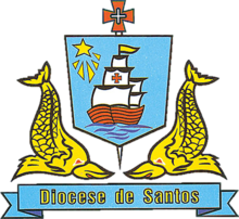 Coat of arms of the Diocese of Santos
