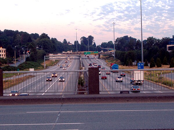 Highway 1 as it enters Vancouver from Burnaby (2006)