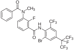 Structural formula of broflanilide