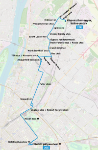 Budapesti 20E busz útvonala.svg