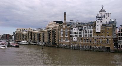 Butlers Wharf from Tower Bridge