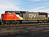 Canadian National 5715, an SD75I seen in Battle Creek, Michigan, in March 2009