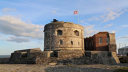 Calshot Castle protects the mouth of Southampton Water.