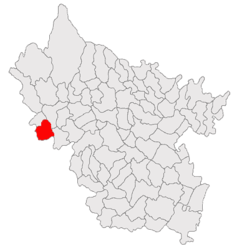 Location in Buzău County