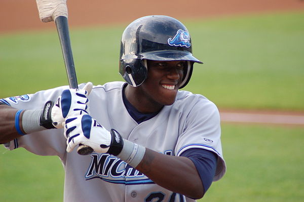 Maybin with the West Michigan Whitecaps in 2006.