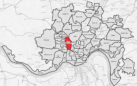 Camp Washington Cincinnati map