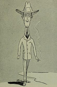 Caricature of Bell, by Stuart Boyd.