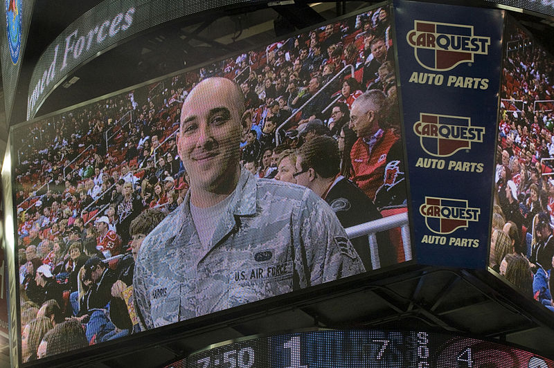 File:Carolina Hurricanes honor 4th FW airman during Military Appreciation Day 140316-F-OB680-311.jpg