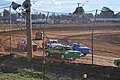 Stock car racing on the Speedyway, Carrick, Tasmania