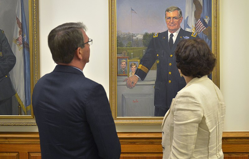 File:Carter and Khidasheli look at the portrait of General Shalikashvili.jpg