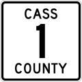 Cass County 1 MN.svg