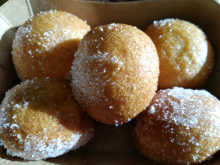 <i>Chapssal</i> doughnut Korean glutinous rice doughnuts