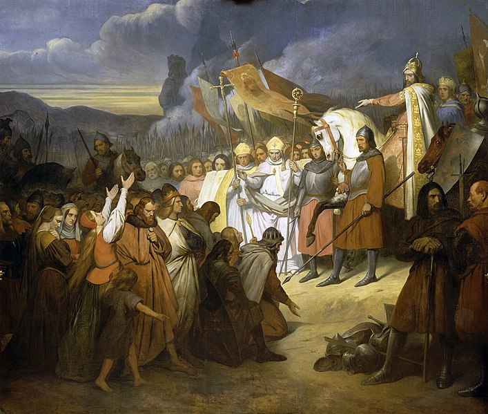 File:Charlemagne, empereur d'Occident, reçoit la soumission de Wittekind, 785, por Ary Scheffer.jpg