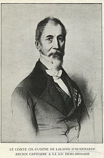 Charles Eugène de Lalaing dAudenarde French politician and officer