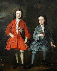 Henry Harpur, later Sir Henry Harpur, 5th Bt (1708 – 1748) and his Brother John Harpur (d.1780)