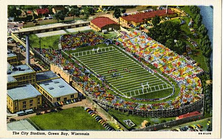 (1948) City Stadium. Green, Bay, Wisconsin