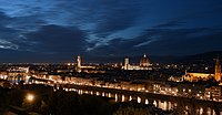 Florence at night from Piazzale Michelangelo