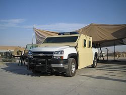 Civilian armored vehicle (Chevrolet).