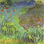 Claude Monet, Hémérocalles au bord de l’eau.