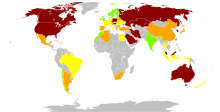 Australia has consistently ranked below most developed countries in the Climate Change Performance Index. Climate Change Performance Index 2021.svg