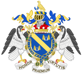 Coat of Arms of Jock, Baron Stirrup.svg