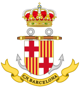 Escudo de la Comandacia Naval de Barcelona Fuerza de Acción Marítima (FAM)