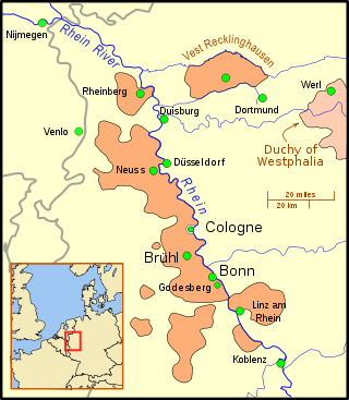 <span class="mw-page-title-main">Vest Recklinghausen</span> Territory of the Holy Roman Empire