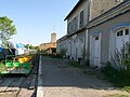 Français : Vélo-rail en gare de Confolens, Charente, France