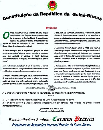 Constituição da República da Guiné-Bissau